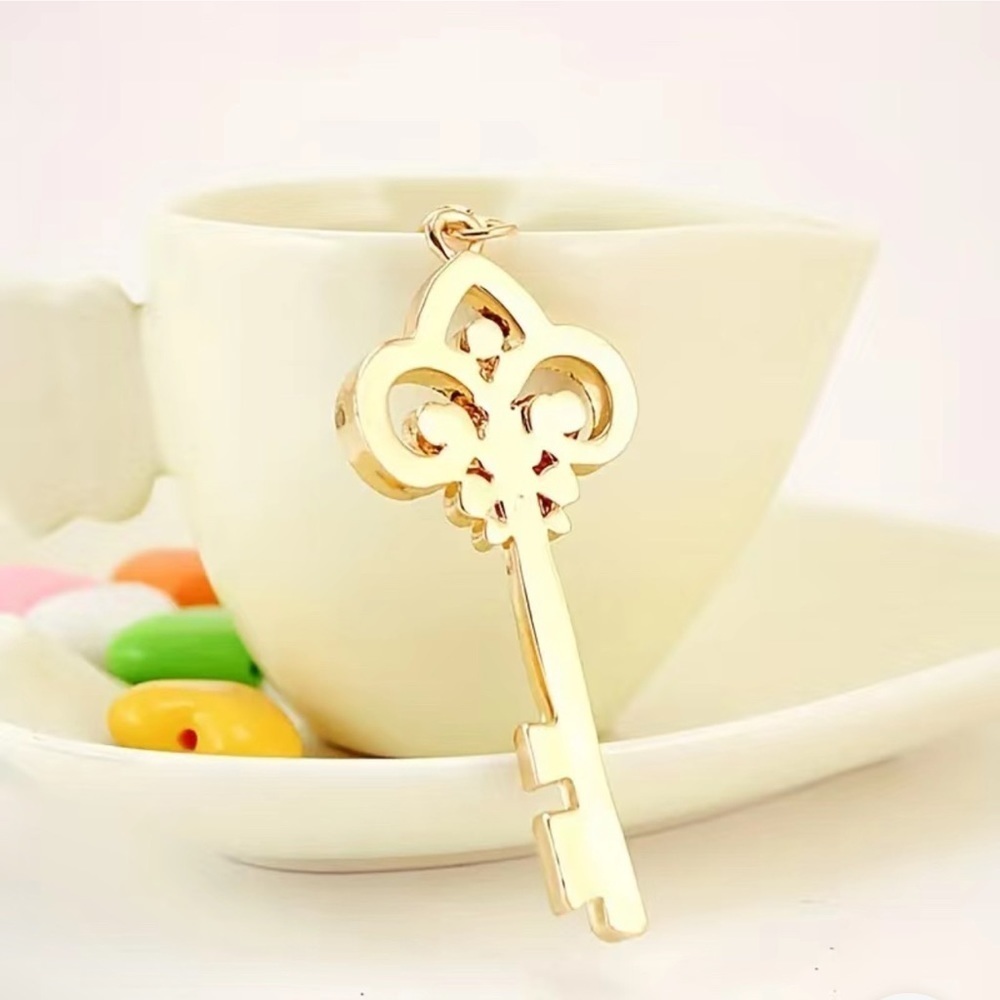 Shiny Rhinestone Key Bag Charm Keychain - Picture 2 of 3